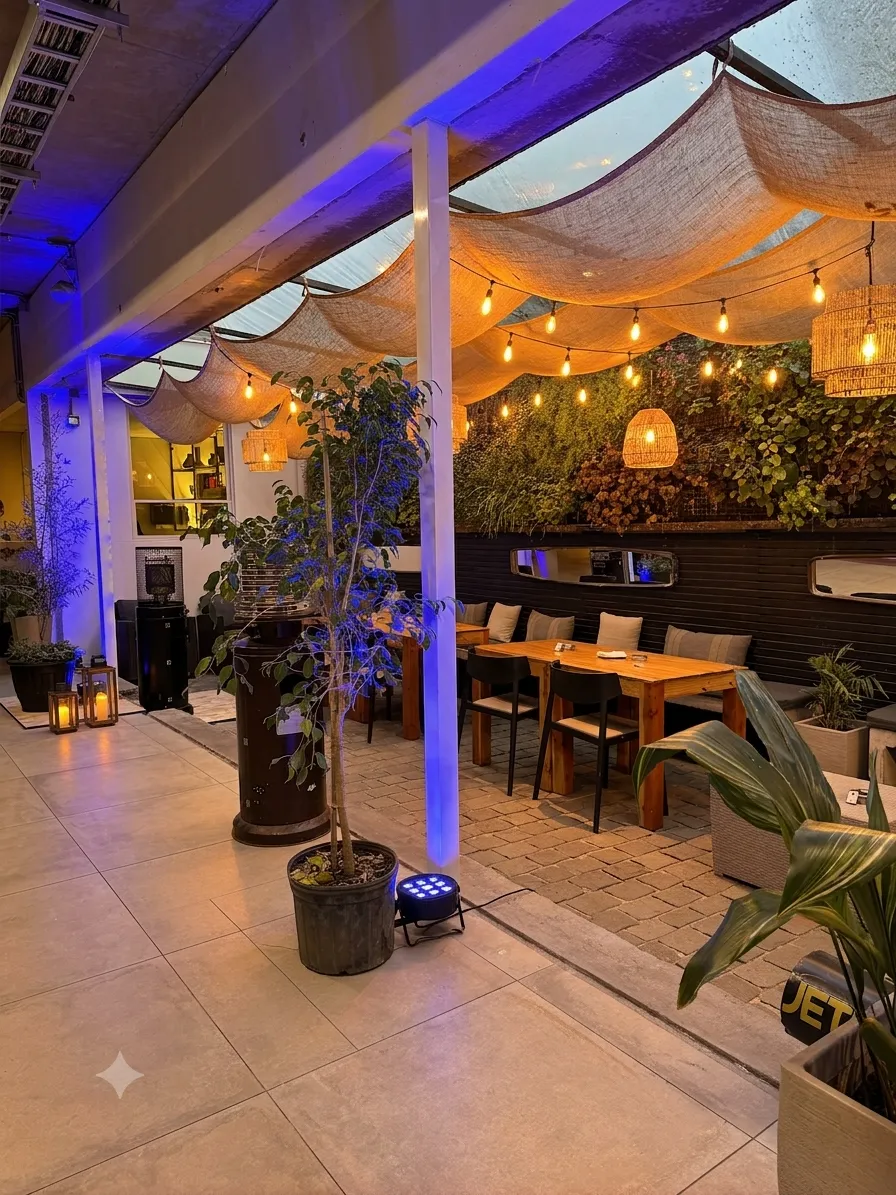 Terraza Interior en Casa Espoz